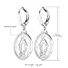Women Ear Fashion Jewelry Platinum Plated Miraculous Medal Virgin Mary Drop Earrings