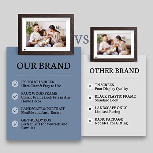 Bsimb Smart Hd Digital Picture Frame 10.1 Inch, Wi-Fi Photo Frame With Ips Touch Screen, Instantly Share Photos&Videos Via Email/App, 16Gb Storage, Auto-Rotate, Motion Sensor, Gift For Grandparents #TOP6