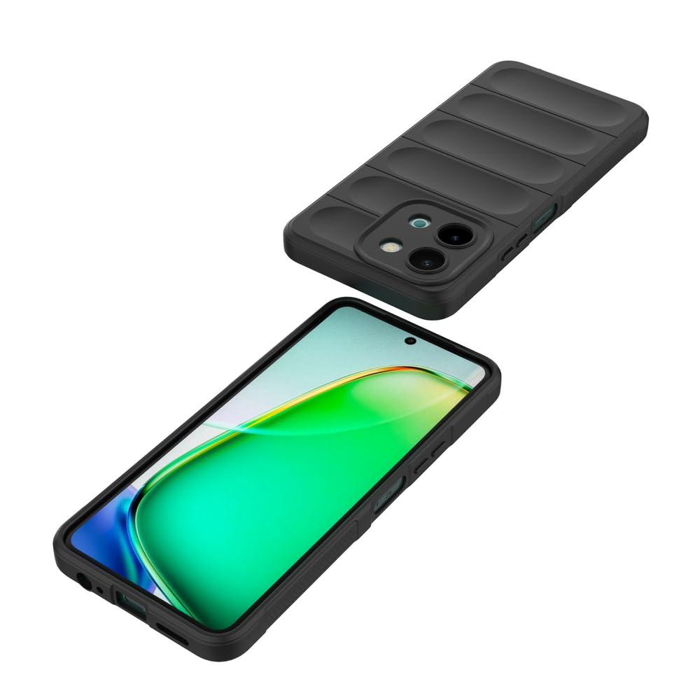 BOKYAS Coque Pour Vivo Y28 4G Avec Cache Webcam & Support Annulaire à 360 Degrés, Anti-Chute Étui Housse Compatible Avec Support De Voiture