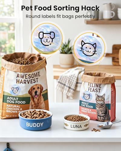 Image of 500PCS 2x2 Round Thermal Sticker, Waterproof Thermal Stickers | Thermal printer labels for business, DIY logo, name tags, addressing, compatible with munbyn,jadens,phomemo, ect printer