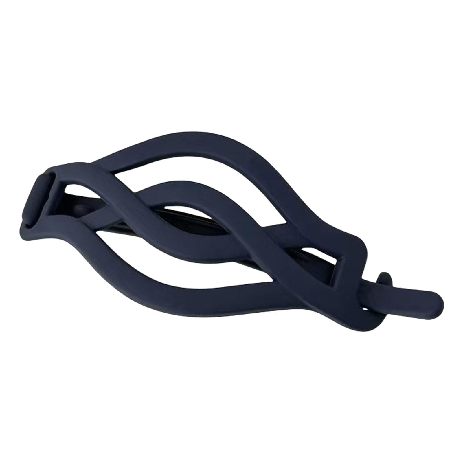 Baojielai Girls Blue Hair Claw Clip Large Clip Headgear Hair Claw Clamp Elegant Wide Hair Holder Barrettes Strong Hold Hairpin For