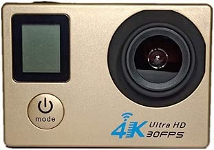 QYL Camera Golden Waterproof 4K Double Screen WIFI Outdoor Sports Camera DV High Definition Camera 140 Degree Wide Angle Lens Portable Camera Color Gold QYL Camera Golden Waterproof 4K Double Screen WIFI Outdoor Sports Camera DV High Definition Camera 140 Degree Wide Angle Lens Portable Camera Color Gold