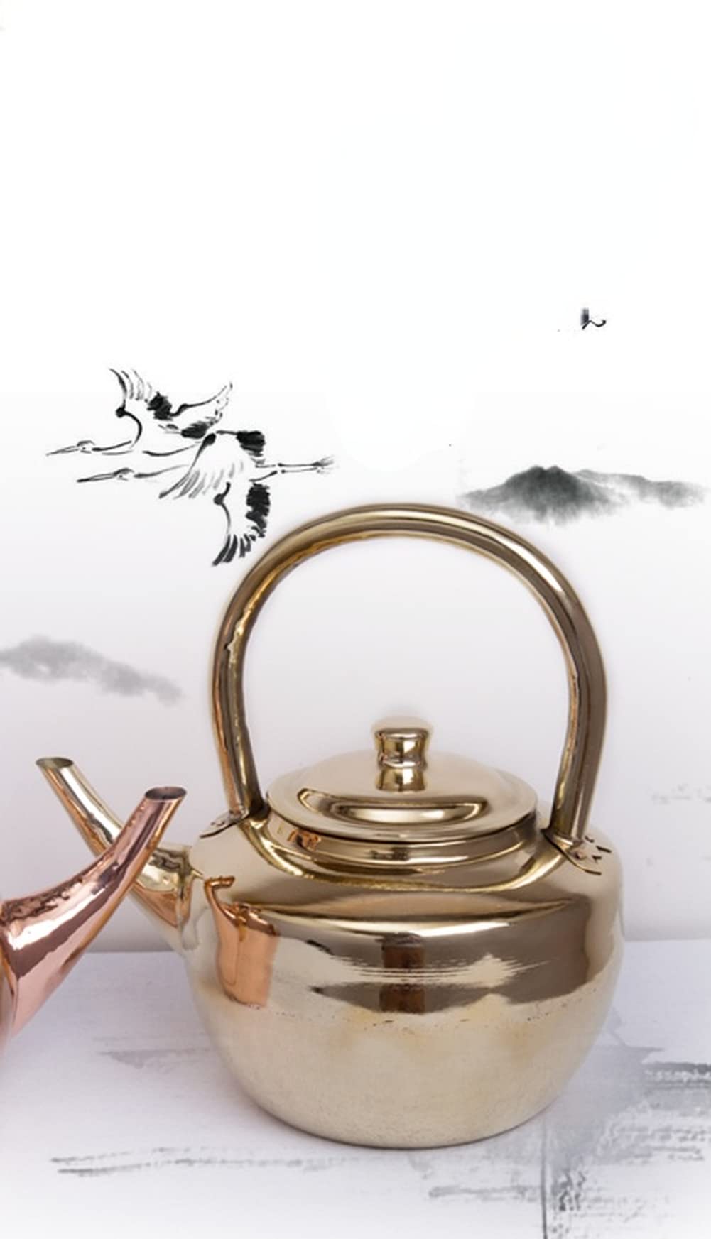 Amazon｜大きな先のとがった底のやかん、真ちゅうのやかん、鍋とスープ