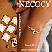NECOCY Couple Love Knot Initial Bracelets for Women Trendy Dainty Statement 14K Gold Plated Letter Y Charm Bracelet Jewelry Cute Simple Fashion Chain Women's Bracelets Gift