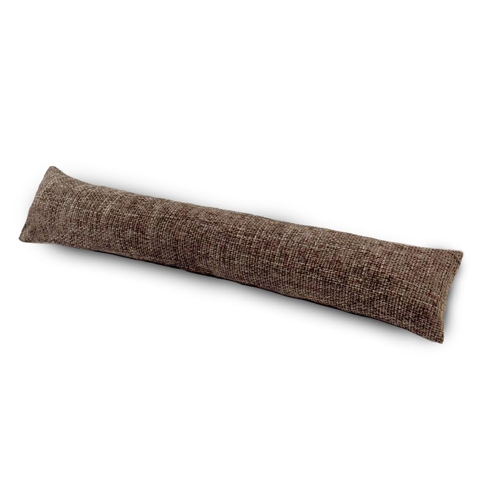 rucomfy Heavy Door Draught Excluder - Long Under Door Seal Energy Saving Draft Blocker Weather Proof Guard - Noise Reduction - Approx. 88cm x 18cm x 15cm (Coco, Weave)