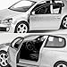 1:36 Volkswagen Golf GTI Toy Car, Diecast Pull Back Model Car, Doors Open, Collection Kids Toy for Aged 3 and up, Gift Silver
