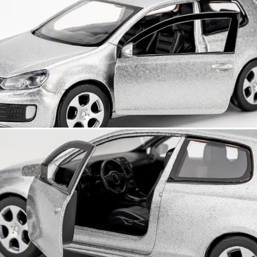 Volkswagen Golf GTI modelo 1:36 plata miniatura 4