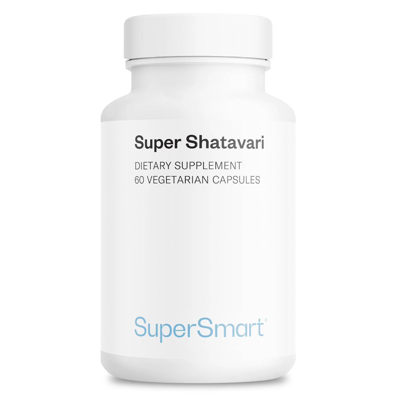 Super Shatavari - Soutien Naturel pour la Ménopause - Réduction des Bouffées de Chaleur, Sueurs Nocturnes, Fatigue et Changements d’Humeur - Etude clinique - 60 Gélules Végétales - SuperSmart