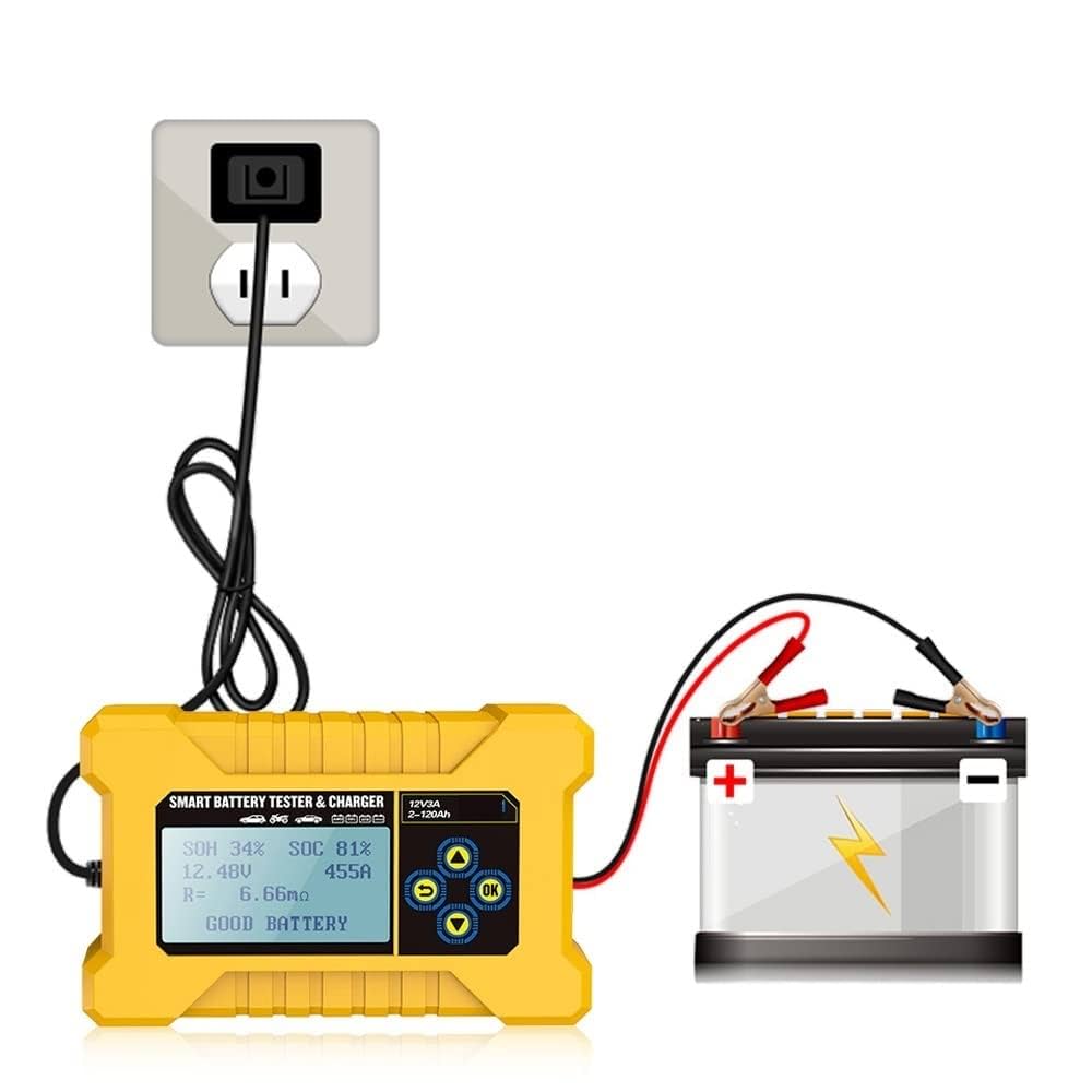 Digital Battery Analyzer, Digital Car Battery Tester With CCA And Internal Analyzer Digital Battery Analyzer, Variable Gain