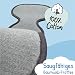 HECKBO Baby Sitzauflage Sommer – atmungsaktive Antischwitz Auflage für Babyschale & Kinderwagen – geeignet für Gruppe 0 – Sitzmatte für Mädchen & Jungen – Grau