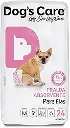 Dog's Care Eco Fralda Absorvente Para Fêmeas - P 24 Unidades