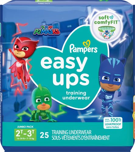 Image of Pampers Training Pants - Easy Ups Boys & Girls Bluey - Size 2T-3T, Children's Potty Underwear (Packaging May Vary), 25 Count, (Pack of 3)