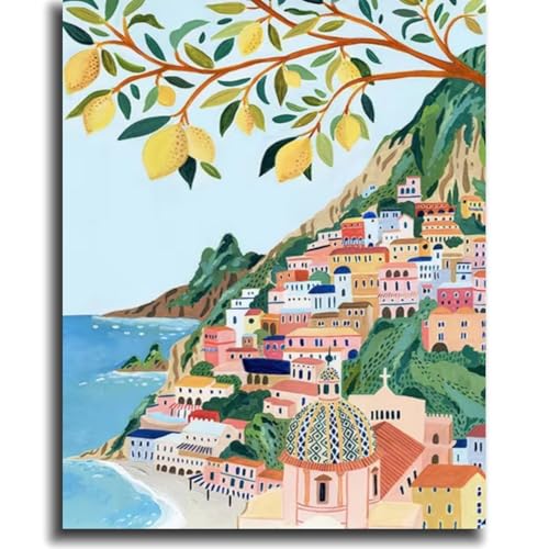 vooiceofco Malen Nach Zahlen Erwachsene Landschafts Faltenfreie Leinwand mit 3 Pinseln Acrylpigment DIY Ölgemälde Leinwand Set 40X50CM Rahmenlos,Blume und Frau 05