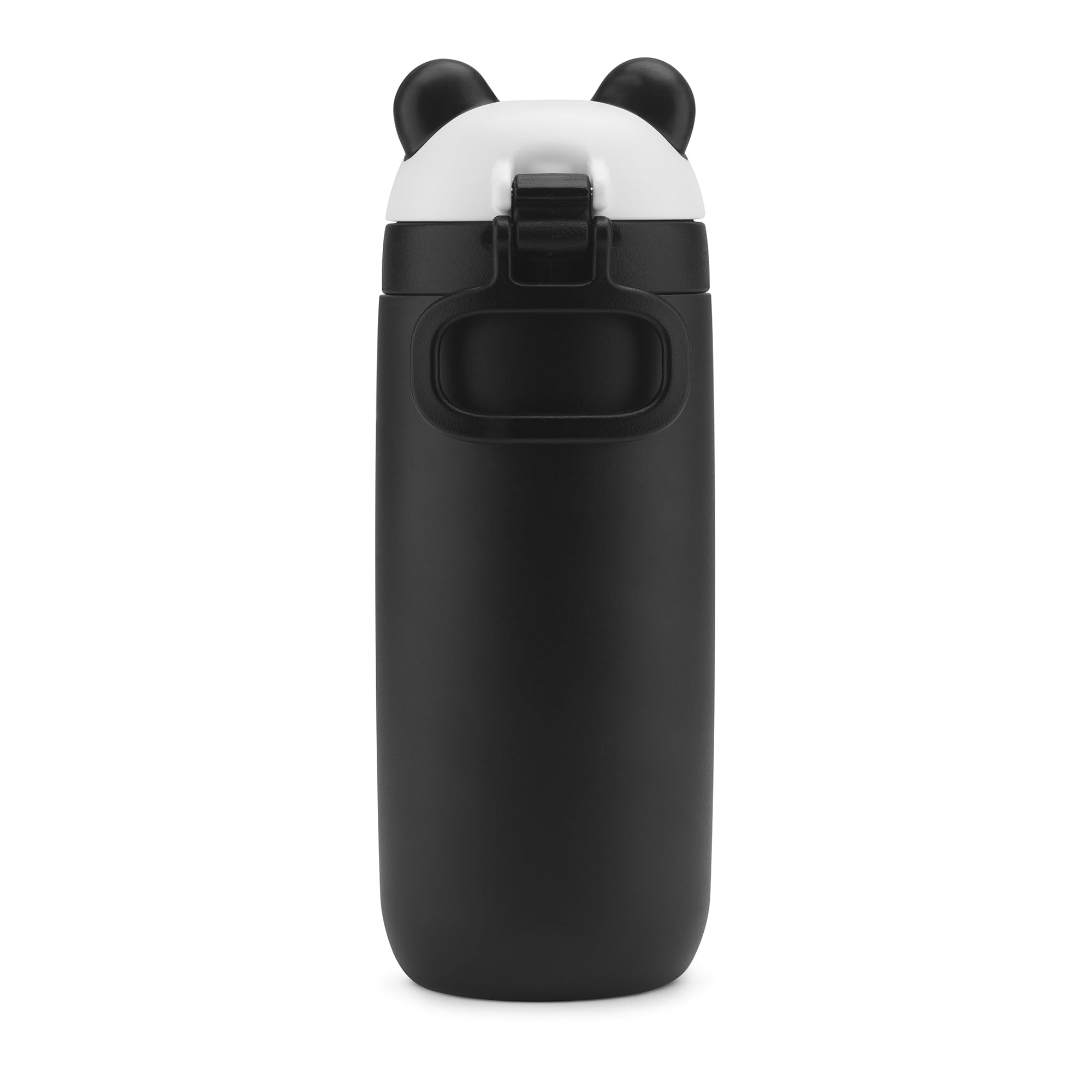 Ello Ellies - Borraccia termica in acciaio inox per bambini, con cannuccia e maniglia per il trasporto integrata e coperchio di chiusura a prova di perdite, per zaino scolastico, portapranzo e sport