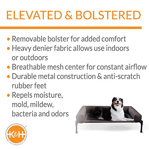 image for K&H Pet Products Original Bolster Pet Cot Outdoor Elevated Dog Bed wit