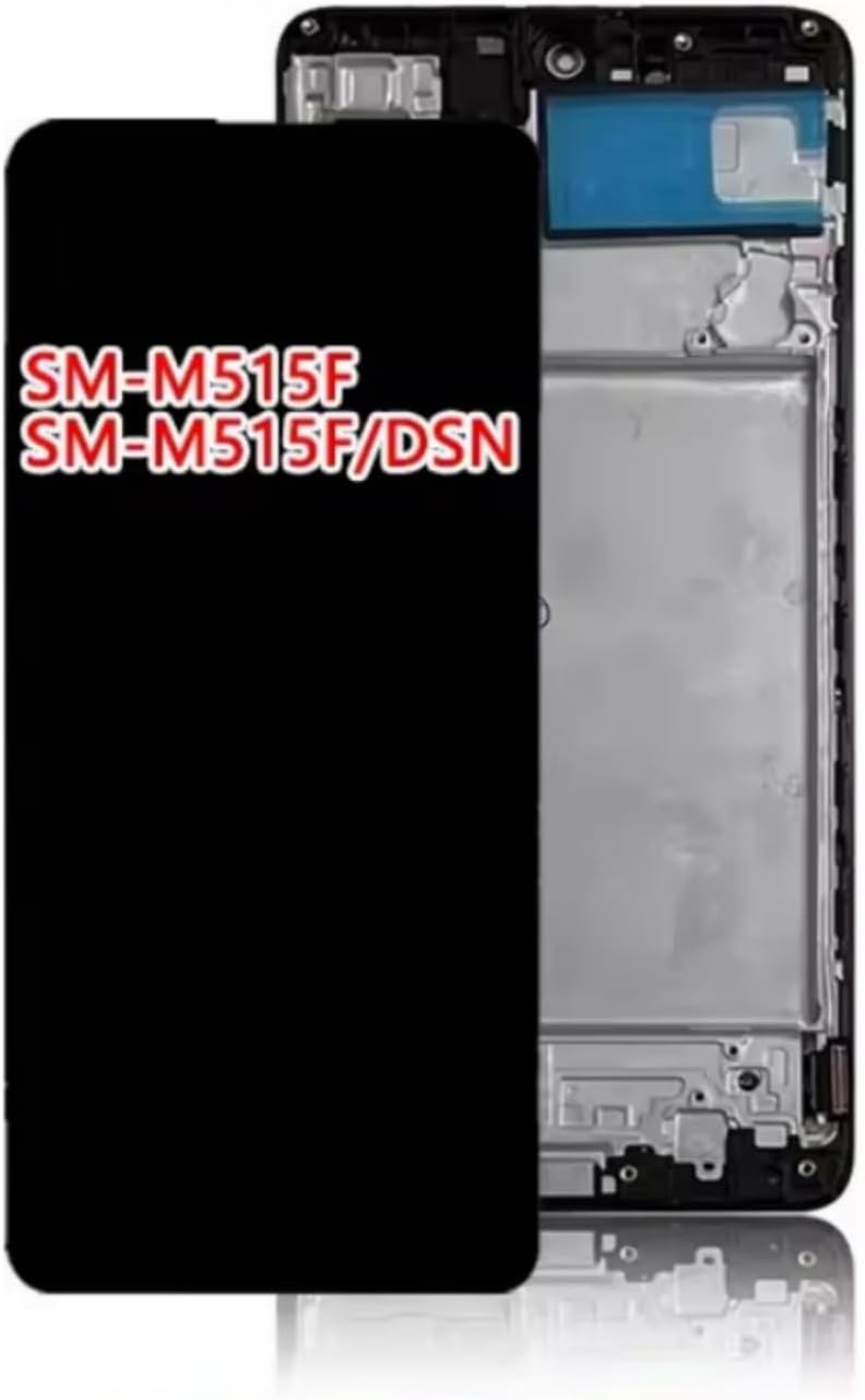 for Samsung M51 M515 M515F M515F DS LCD AMOLED Display Digital Touch Screen Assembly for Samsung M51 Display with Frame