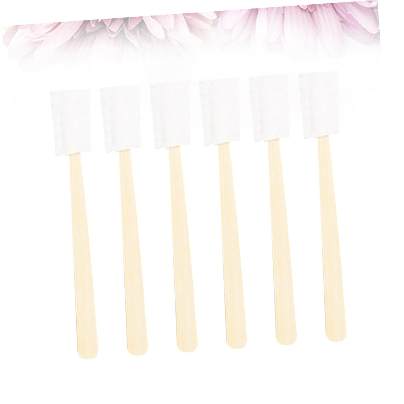 FRCOLOR 60 pz spazzolino portatile spazzolino ergonomico dopo il parto vuoto spazzolino da denti viaggio spazzolino born spazzolino da denti maternità garza prigionia donna incinta bambù bianco