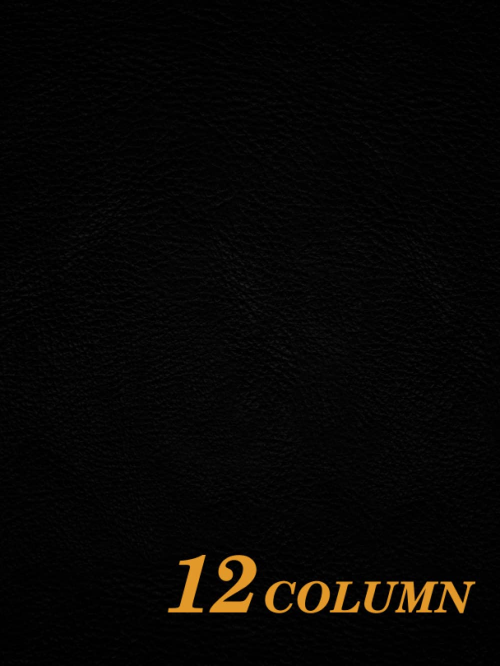 Accounting Ledger Book 12 Column: Columnar Pad 12 Columns 50 Sheets 8.25 x 11 inches ( large size ) Black Leather Pattern Print Paper Style Cover : ..