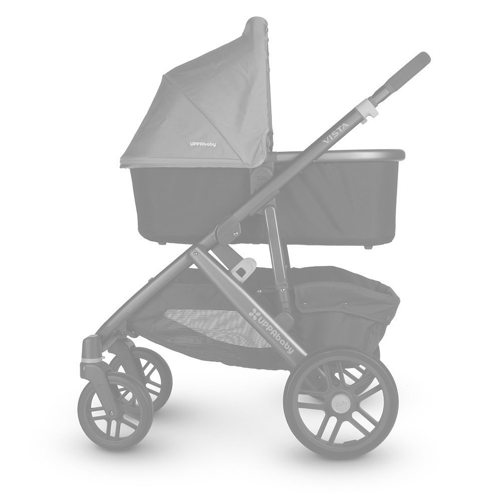 Funda Capazo Velcro para Uppababy Vista y Cruz V2 Pique Blanco (Algodón 100%)| Te Permite Llevar el Cubre Pies Original | Paredes Acolchadas