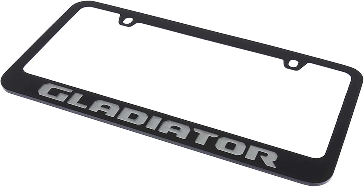 Engraved License Plate Frame for Jeep Gladiator (Black)