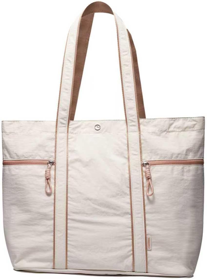 Large Tote Bag for Women Nylon Shoulder Bags for Women Lightable Shoulder Purses Gym Tote for Travel Yoga Work Dance