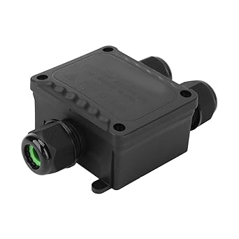 Wedinard 3 Way Plug Line IP68 Junction Box, Y Type Corrosion Resistant Outdoor Waterproof IP68 Junction Box with Screw Holes for Outdoor