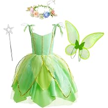 Dressy Daisy Green Fairy Costume Dress Set for Toddler Girls, Size 2T to 14