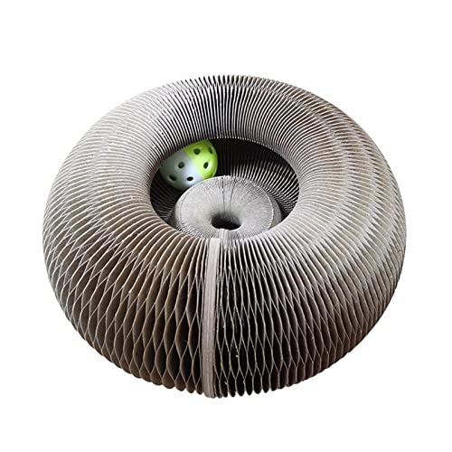 Rascadores para gatos de órgano mágico, juguete rascador saludable y ecológico, plegable, conveniente, reciclable, duradero, rascador para gatos pequeños, genérico