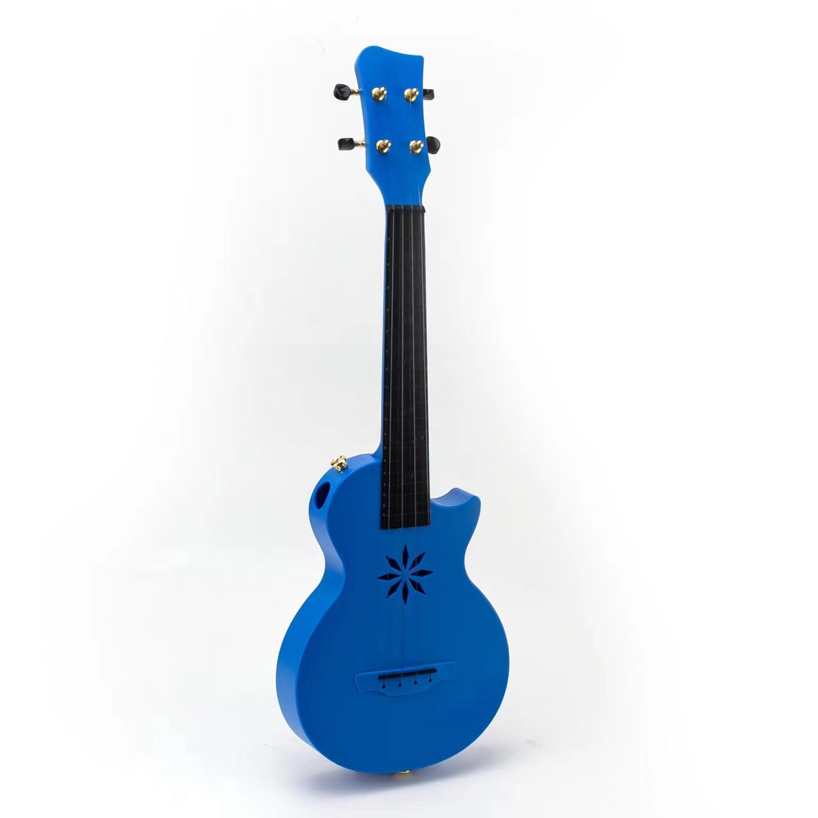 Mtlavishishishishishing 25 pollici 4 corde in fibra di carbonio ukulele ideale per principianti e professionisti uno strumento a corda portatile per le esibizioni scolastiche di (Blue)
