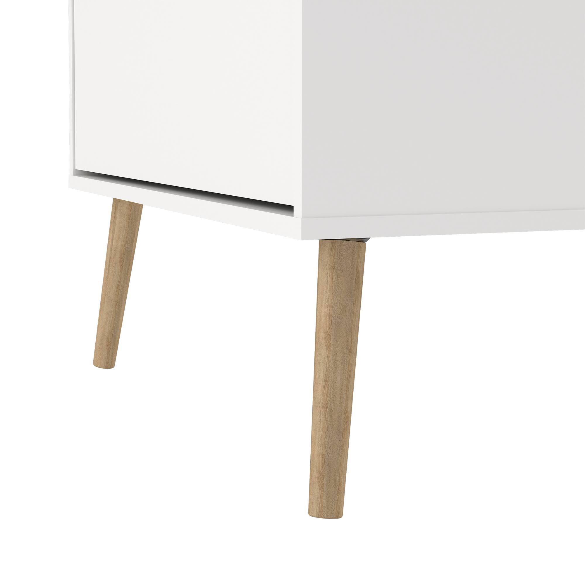 WELL HOME MOBILIARIO & DECORACIÓN Zapatero Abatible Guadiana, Mueble Zapatero con 3 Puertas Abatibles, Blanco, 71 x 25 x 140 cm