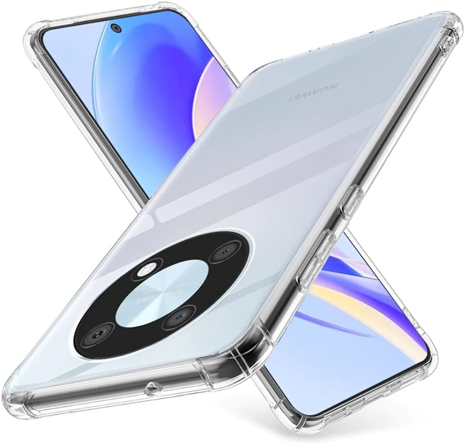Zubitech Huawei Nova Y90 Clear Cover Case soft TPU Transparent Silicone Gel Back Protective Case shock Absorbent Reinforced Corner for Huawei Nova Y90 (Clear)