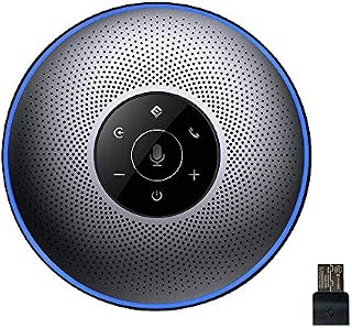 Bluetooth Speakerphone - eMeet M2 Gray Conference Speakerphone for 5-8 People Business Conference