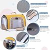 A 4 Pet Cat Carrier, Airline Approved Pet Carrier for Small Medium Cats Dogs Puppy with Safety Tether, Lightweight EVA Soft-Sided Bag, Anti-Collapse for Plane Car Train Vet