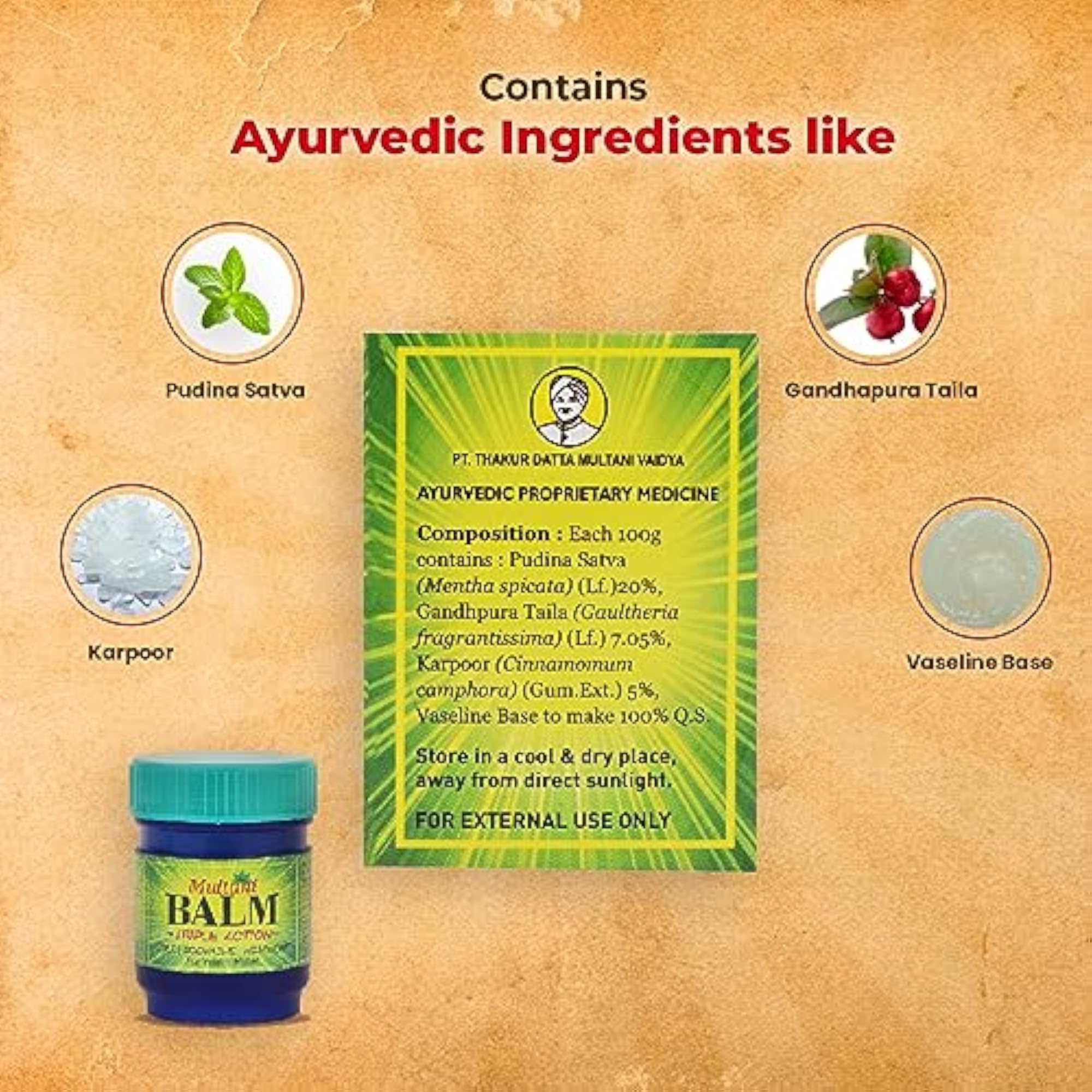 Multani Balm, 20 GM