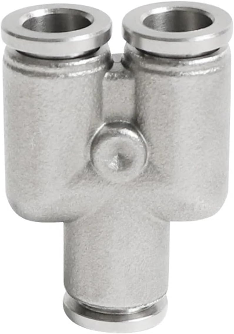 304 Stainless Steel Connectors Pneumatic Hose Fittings Air Tube Pipe 4mm 6mm 8mm 10mm 12mm Quick Release Coupling Accessories(6mm)