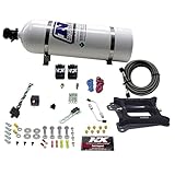 Nitrous Express - 4150 4-BBL/Alcohol Nitrous Kit (100-500HP) w/15lb Bottle (50045-15)