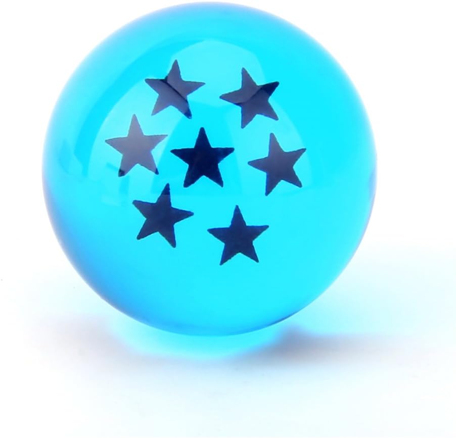 Boxtree Children Toy New Gift Box Set of 7pcs Ball Z 43mm/1.7" Stars Crystal Ball (Blue)