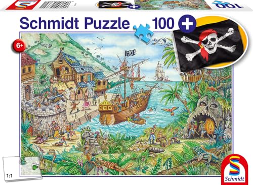 Schmidt Puzzle 100 PièCes : Dans La Baie Aux Pirates, Avec Drapeau - 4