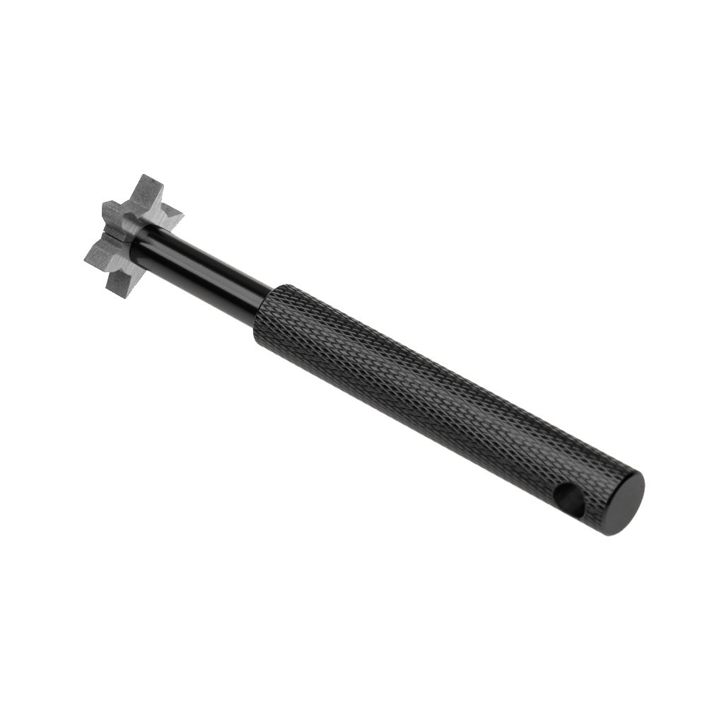 Golfschläger Iron Wedge U & V Square Groove Sharpener Cleaner Schwarz
