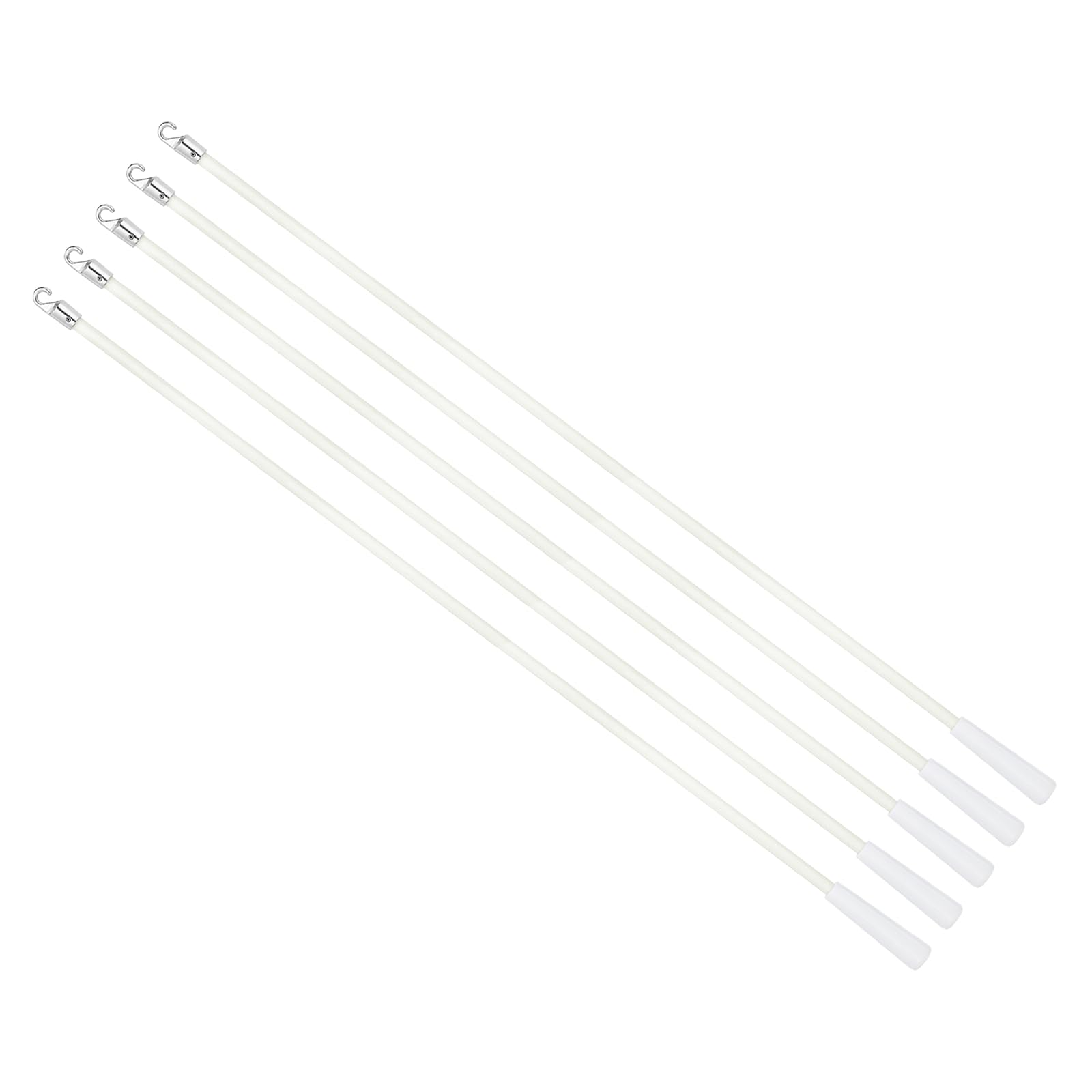 Tringle pour stores verticaux avec crochet et poignée ergonomique en PVC