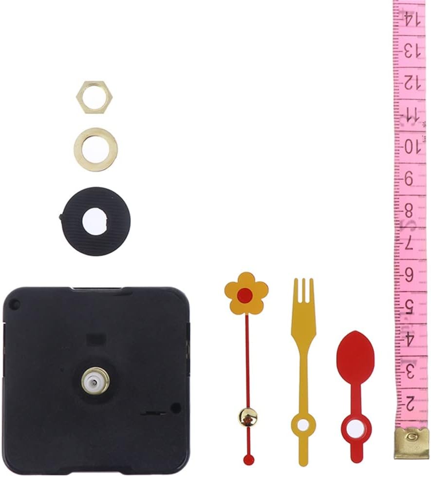 Cute Quartz Clock Movement Kit Spindle Mechanism Replacement Repair Parts Flower