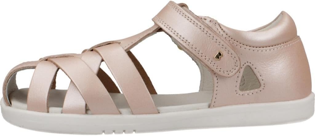 Bobux Kid+ Tropicana II Sandals Seashell Shimmer Quickdry Leather Adjustable Strap