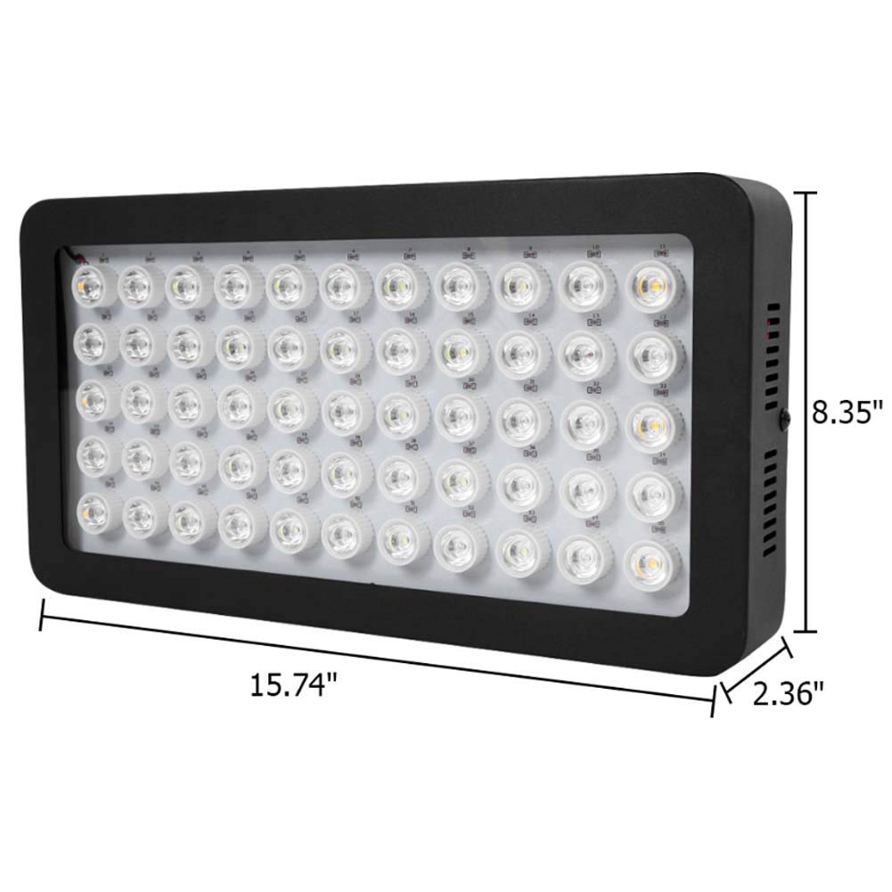 ZTJ-Lighting Luce dell'acquario a LED da 165 W Coral Luce a LED corallina dimmerabile a Spettro Completo, per Acquario di Acqua salata Blu Bianco Illuminazione Acquario Serbatoio di scogliera Marina