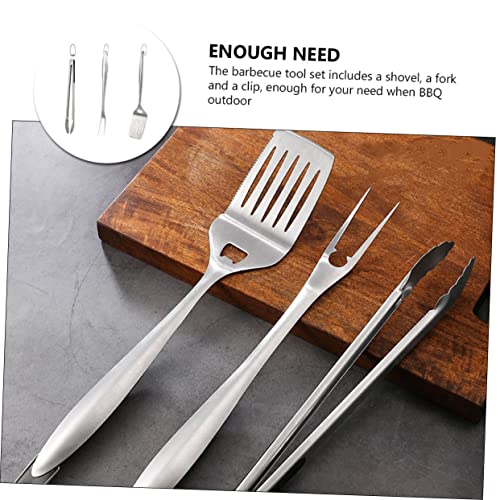 Set de 3 piezas para parrilla en acero inoxidable miniatura 4