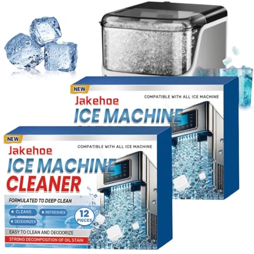 Lot de 12/24 détartrants pour machine à glace, élimine les odeurs et prolonge la durée de vie, pastilles de détartrage et de détartrage efficaces (24 pièces)