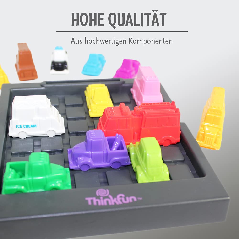 ThinkFun 76442 - Rush Hour Junior - Das bekannte Logikspiel für jüngere Kinder ab 5 Jahren. Das Stauspiel für Jungen und Mädchen.