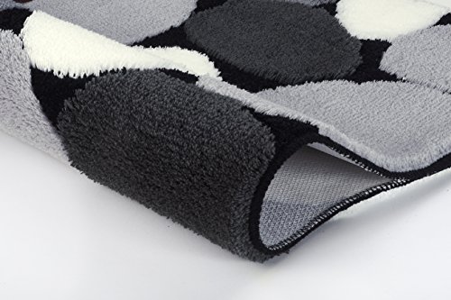 Kleine Wolke Stone 8972926360 Bath Mat 60 x 100 cm Black