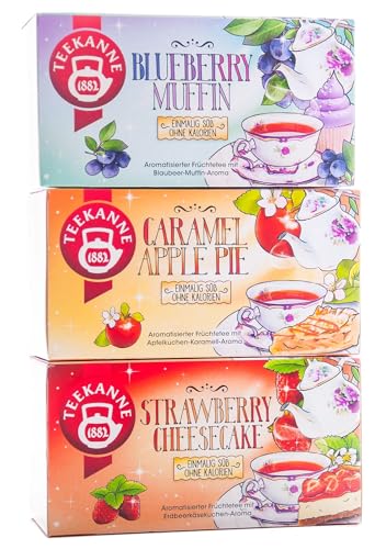 Teekanne Sweeteas 3er Set, Strawberry Cheesecake, Blueberry Muffin, Caramel Apple Pie, 121 g