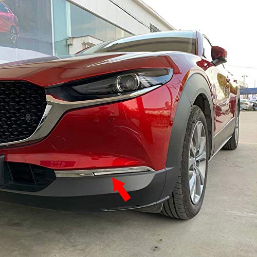 Beautost for Mazda CX-30 CX30 2020 2021 2022 2023 2024 2025 Front Fog Light Lamp Cover Bezel Trims Chrome