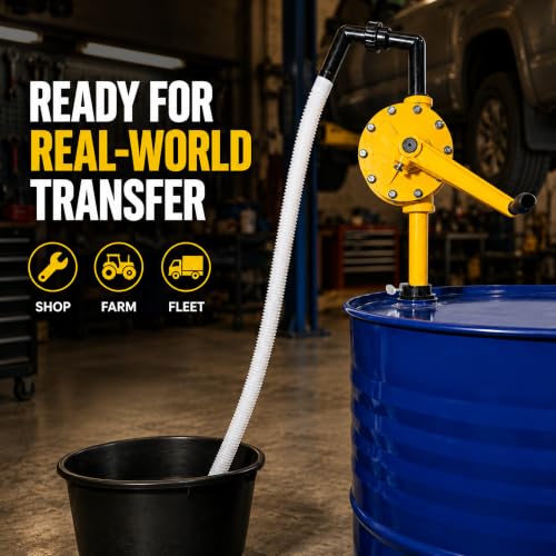 55 Gallon Manual Rotary Drum Pump